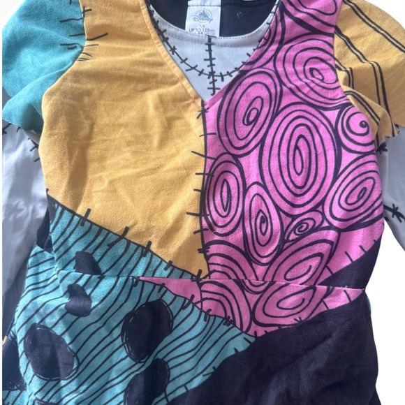 Disney Sally Nightmare Before Christmas Costume Dress Leggings Girls‎ 7/8 - Picture 5 of 11